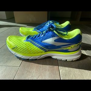 Men’s Brooks Running Shoes in Neon Yellow/Blue